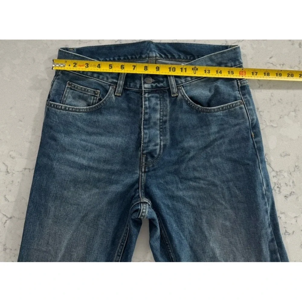 Carhartt WIP Newel Pant Mens 30 Blue Medium Wash Relaxed Tapered Jeans 1029208